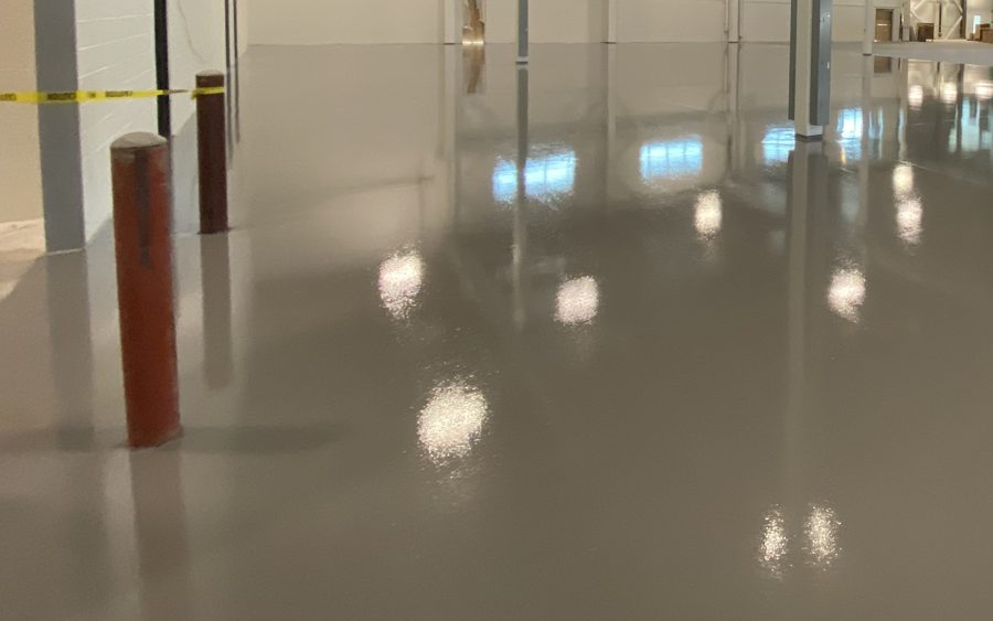 MavCoat SLE self-leveling epoxy floor installed
