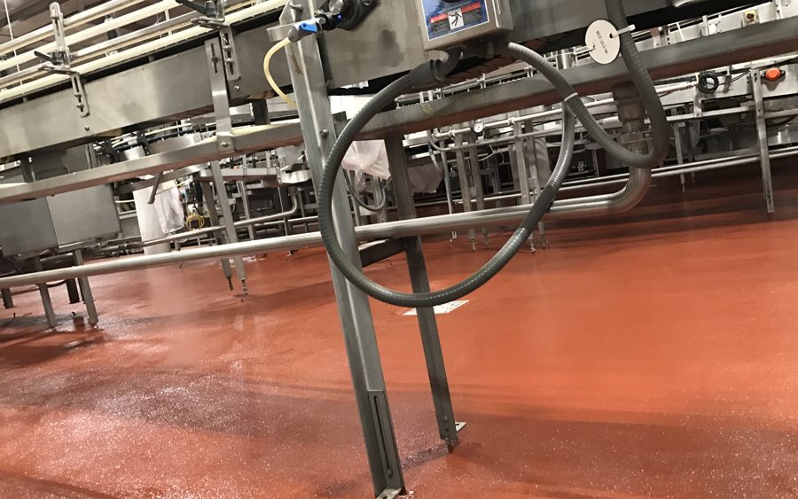 MavCrete UM urethane cement floor installed