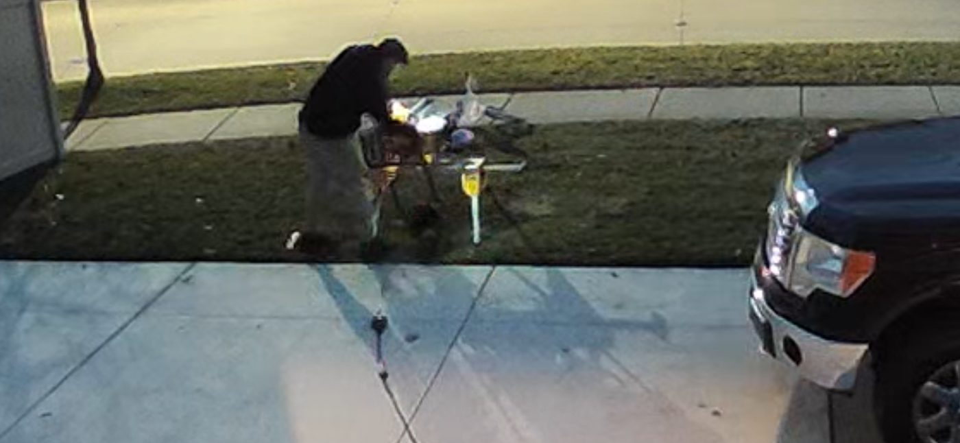 Welding the custom squeegee assembly after hours