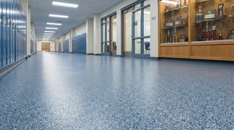 University campus flooring